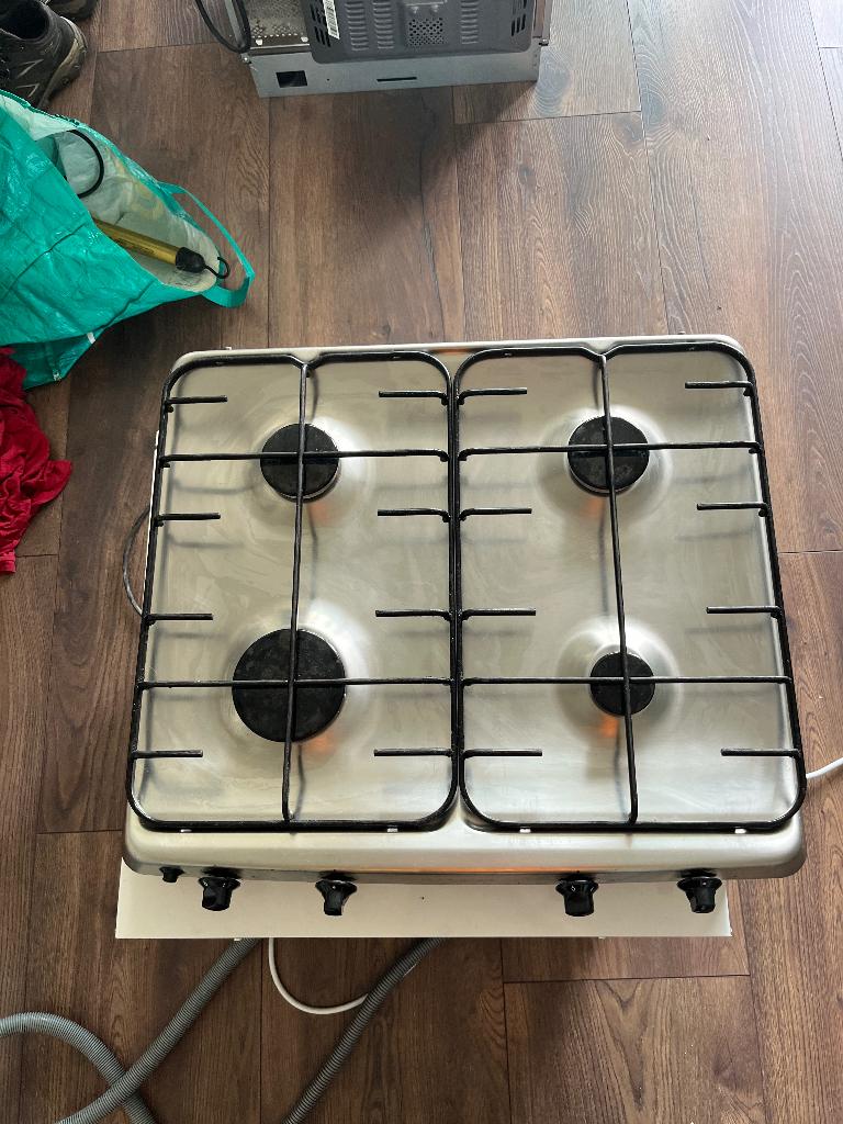 Ariston inbouw gaskookplaat 4 pits, Ophalen, Gebruikt, 4 kookzones, Inbouw