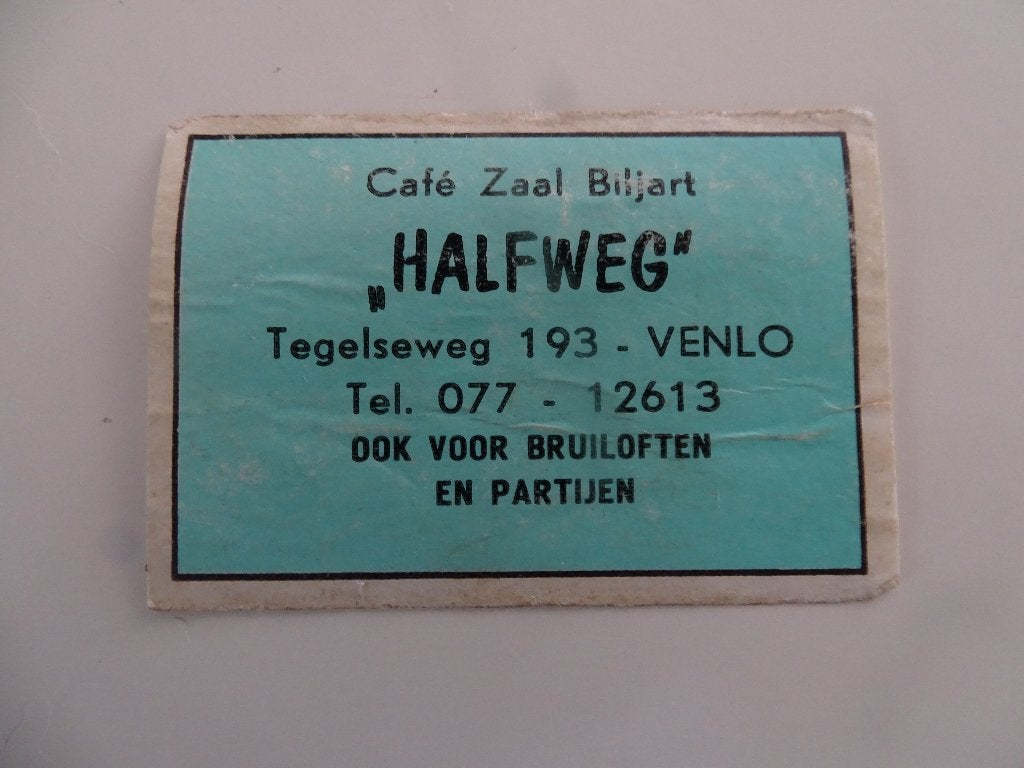 Café Zaal   HALFWEG    VENLO, Verzamelen, Verzenden, Zo goed als nieuw, Luciferdoosjes of -merken