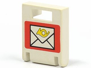 Lego Container, Box 2 x 2 x 2 Door with Slot with White Enve, Gebruikt, Overige thema's, Lego, Overige typen