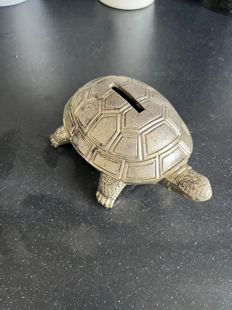 Vintage WMF Schildpad Spaarpot, Verzamelen, Spaarpotten, Ophalen of Verzenden, Gebruikt, Overige materialen, Overige thema's