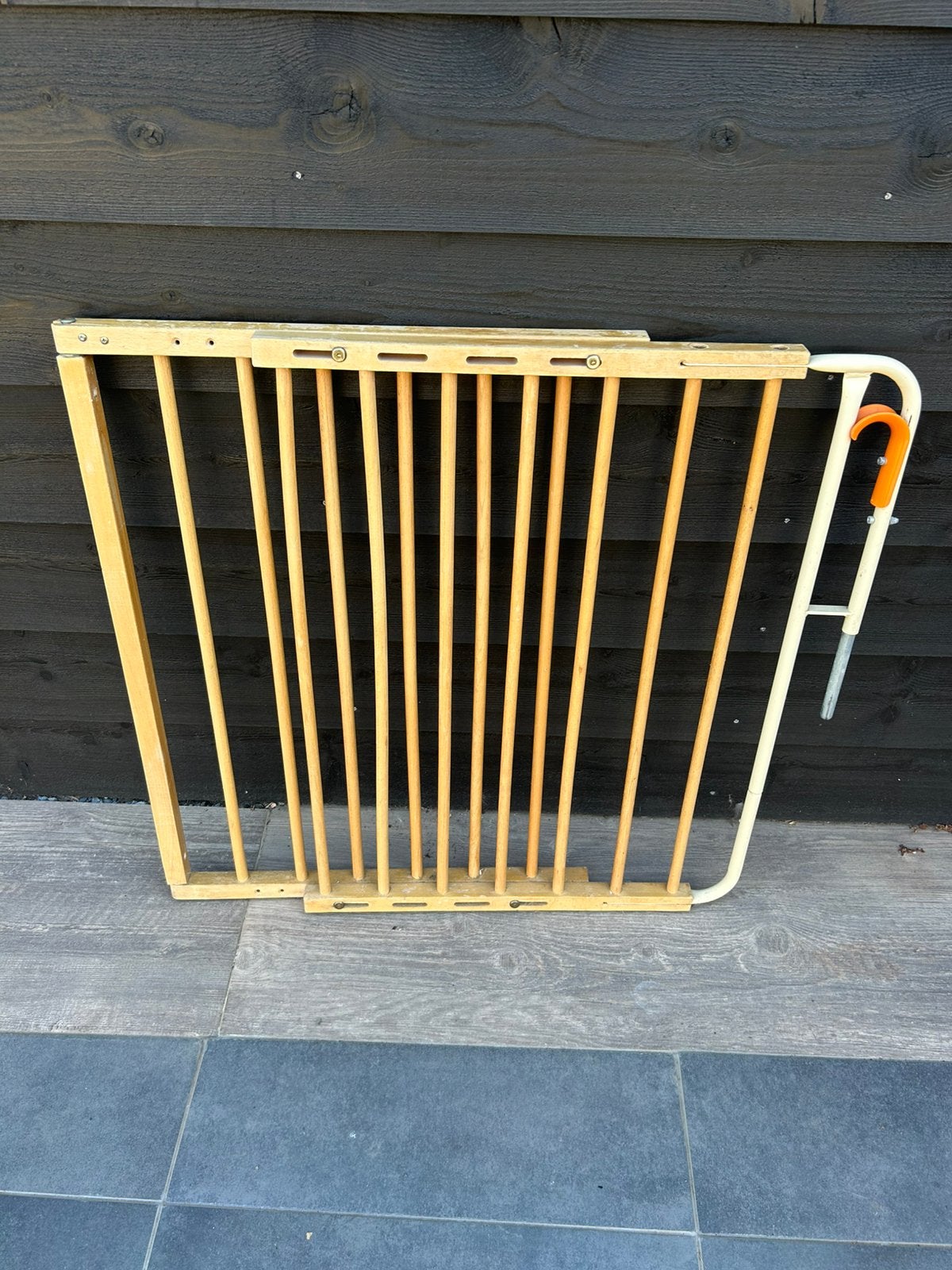 Houten verstelbasr Traphekje a3, Kinderen en Baby's, Traphekjes, Ophalen, Gebruikt, 100 tot 115 cm, Schroefhekje
