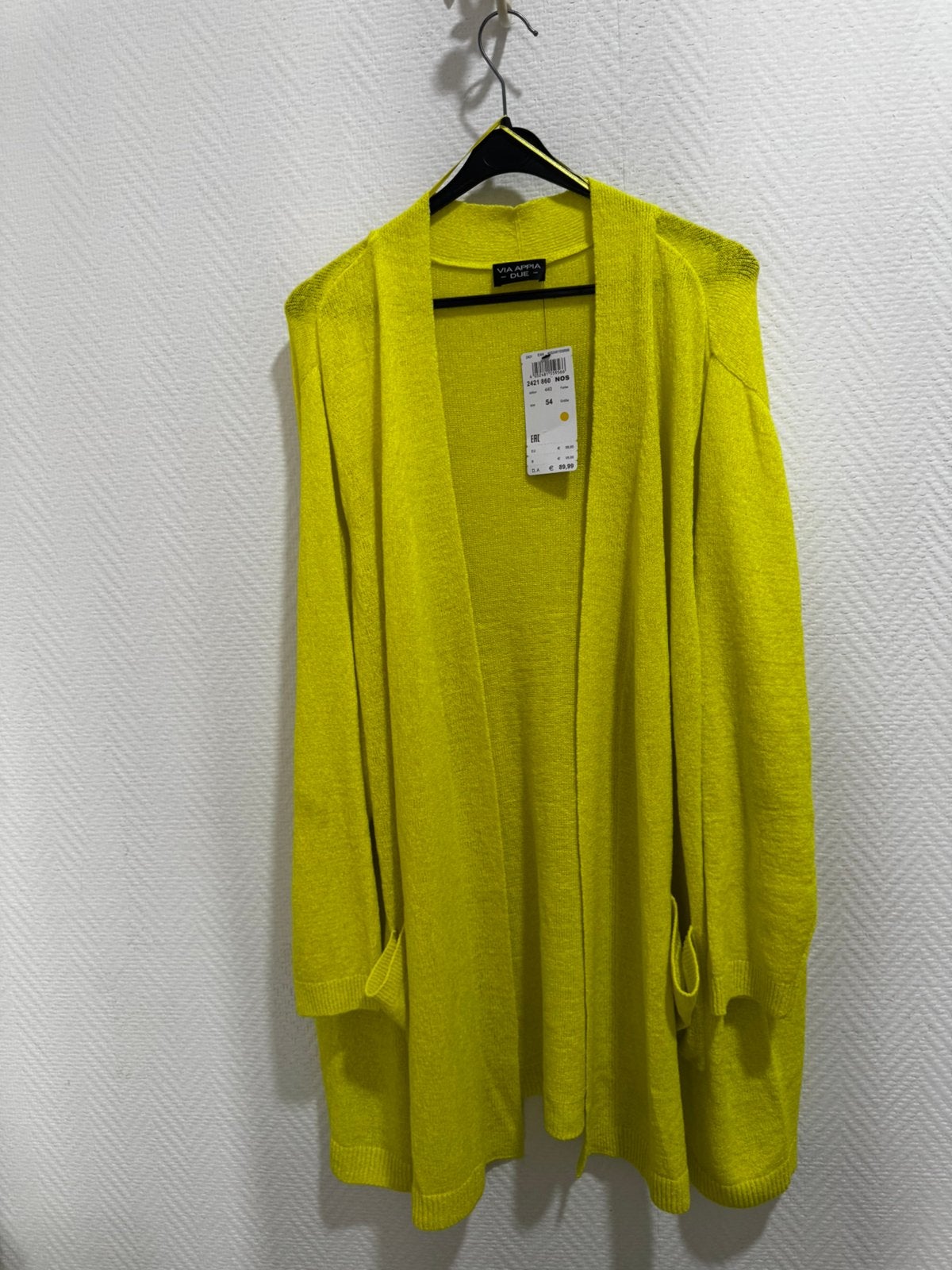 Via Appia Vest maat 54, Verzenden, Nieuw, Geel, Trui of Vest