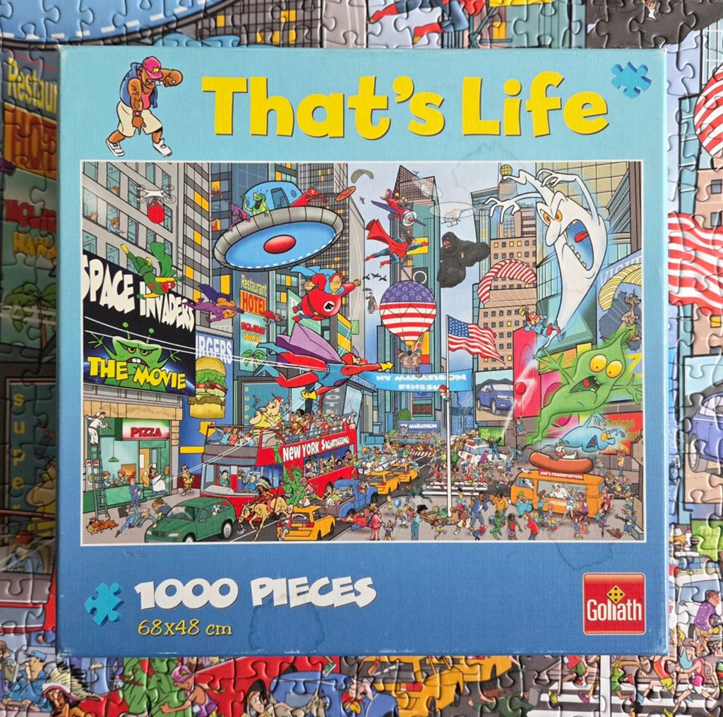 That's Life Goliath legpuzzel 1000 stukjes - compleet, Hobby en Vrije tijd, Denksport en Puzzels, Ophalen of Verzenden, 500 t/m 1500 stukjes