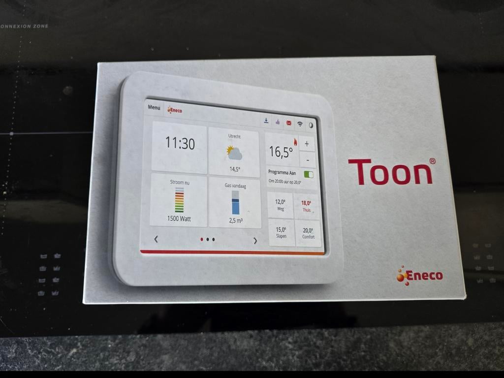 Toon compleet met handleiding, Doe-het-zelf en Verbouw, Thermostaten, Ophalen of Verzenden