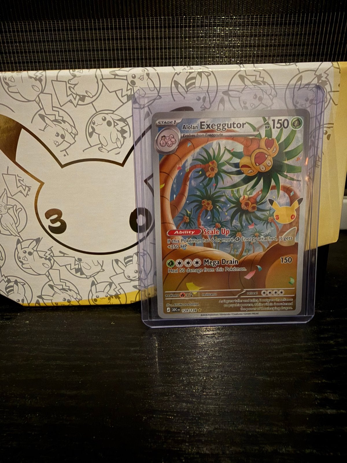 30th celebration 129/128 Alolan Exeggutor, Verzenden, Zo goed als nieuw, Losse kaart