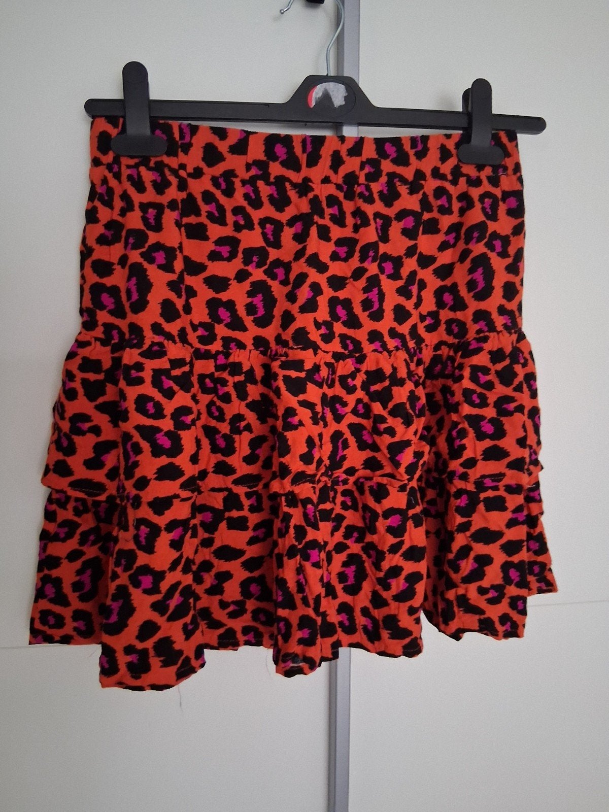 UpFashion Leopard Print Minirok Maat L, UpFashion, Maat 42/44 (L), Oranje, Ophalen of Verzenden