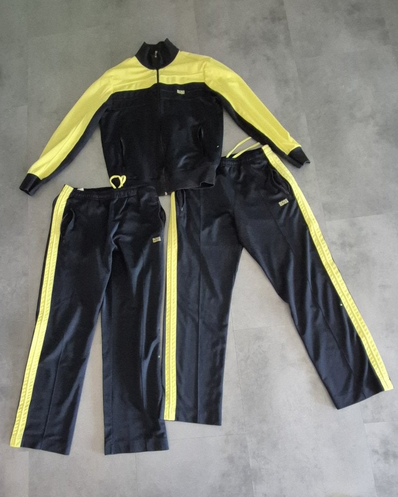 BOSS Hugo Boss Trainingspak, Maat 52/54 (L), Blauw, Overige typen, Ophalen of Verzenden