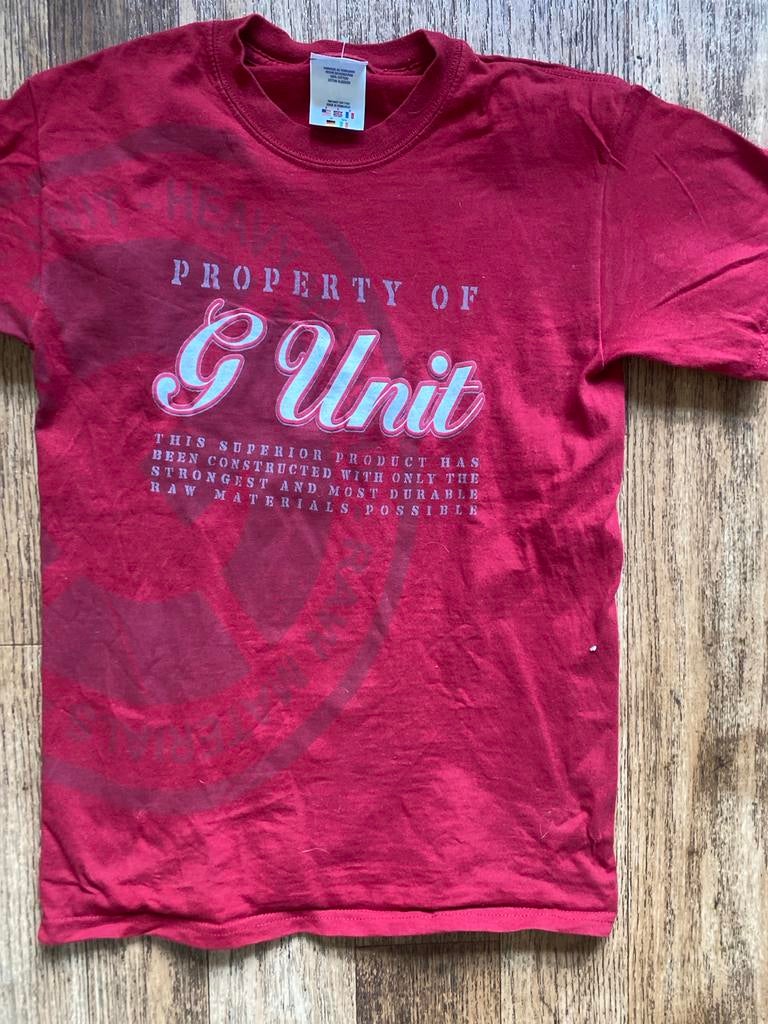 Vintage Reebok G-Unit T-shirt - Maat S, Kleding | Heren, Ophalen of Verzenden, Zo goed als nieuw, Maat 46 (S) of kleiner, Rood