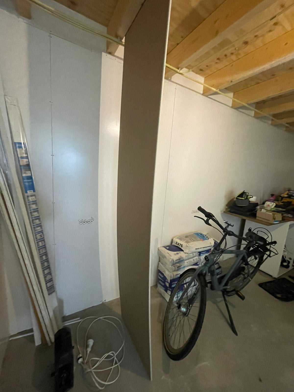 1 grote gipsplaat gratis ophalen 260 bij 60 cm, Ophalen, Zo goed als nieuw