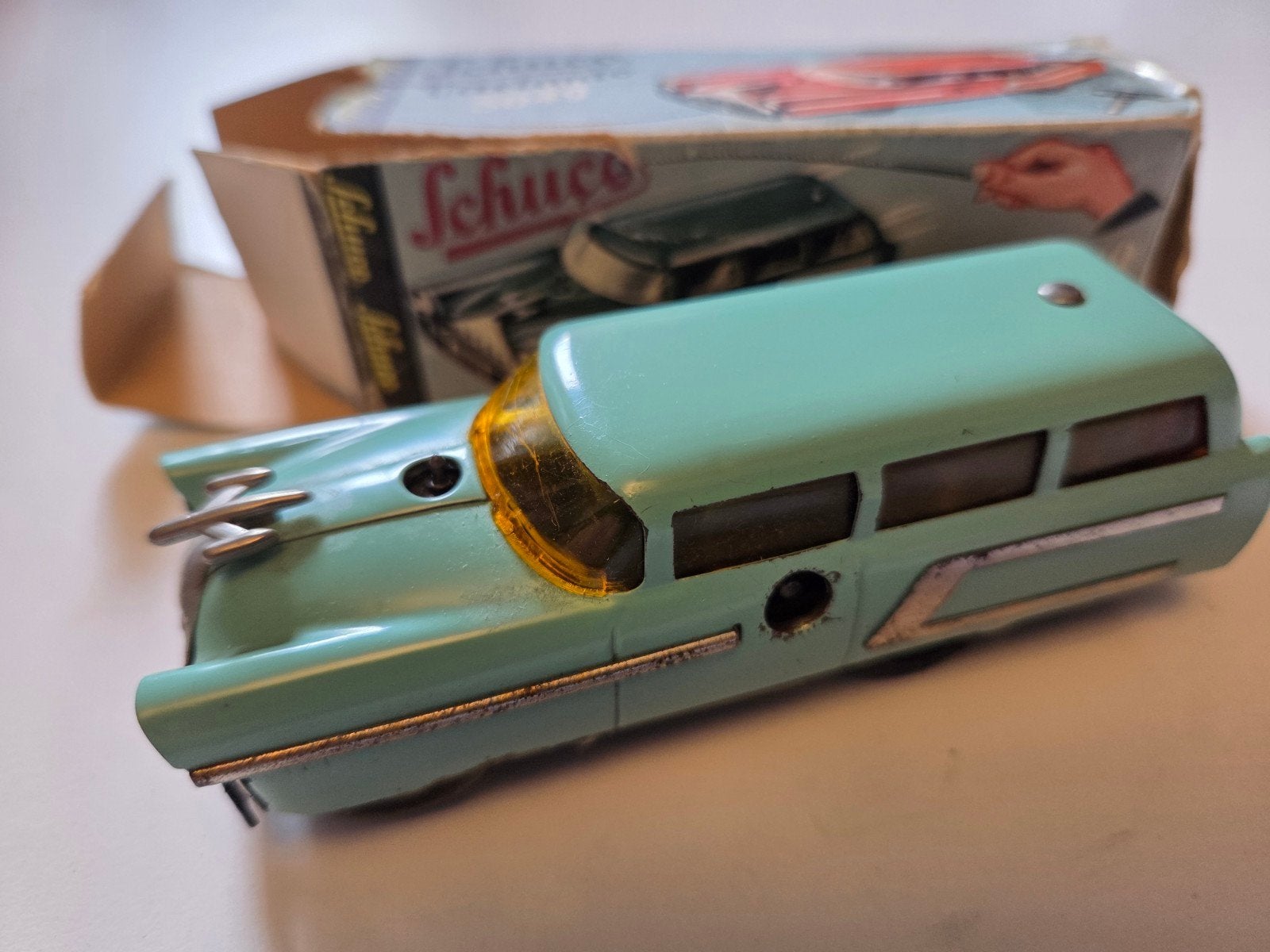 Schuco Varianto 3049 Made in Western Germany met doos, Antiek en Kunst, Ophalen of Verzenden