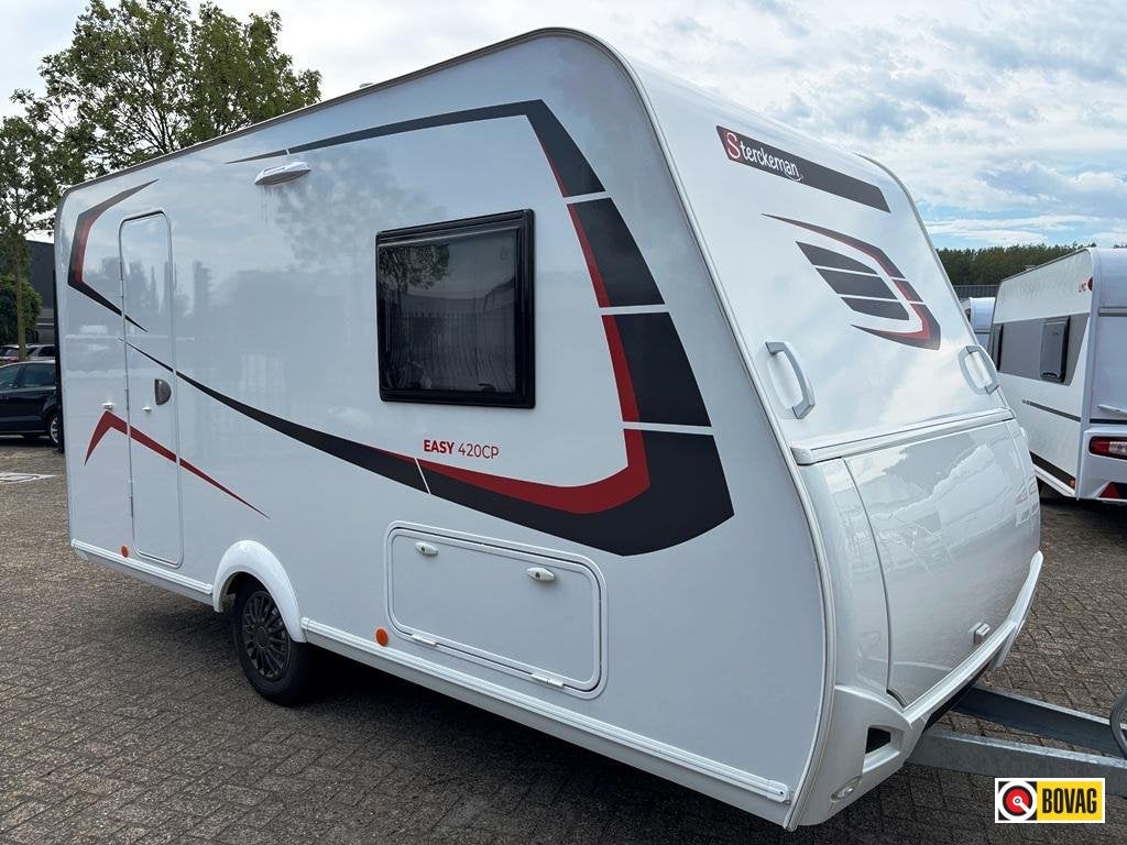 Sterckeman Easy 420 CP met voortent en Luief, Caravans en Kamperen, Caravans, Sterckeman, Schokbreker, Treinzit, 4 tot 5 meter