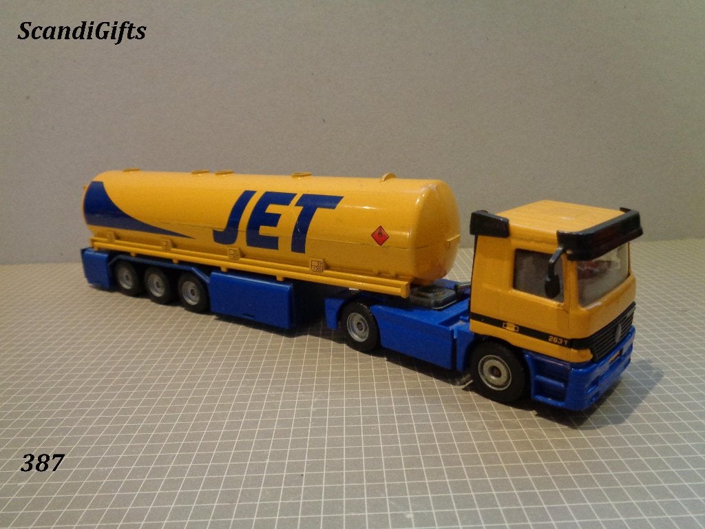 siku mb tanktrailer jet, Ophalen of Verzenden, Zo goed als nieuw, Bus of Vrachtwagen, SIKU