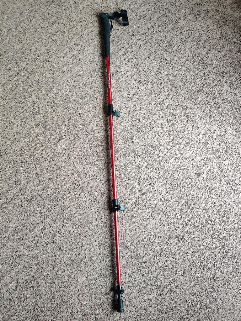 Aluminium periscopische wandelstok/ trekking pole, Ophalen of Verzenden, Zo goed als nieuw, Wandelstok