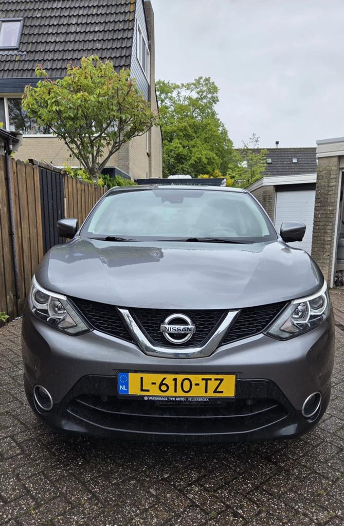 Nissan Qashqai AUTOMAAT 1.2 Dig-t 85KW 2WD CVT 2015 Grijs, Auto's, Automaat, 680 kg, 4 cilinders, Particulier