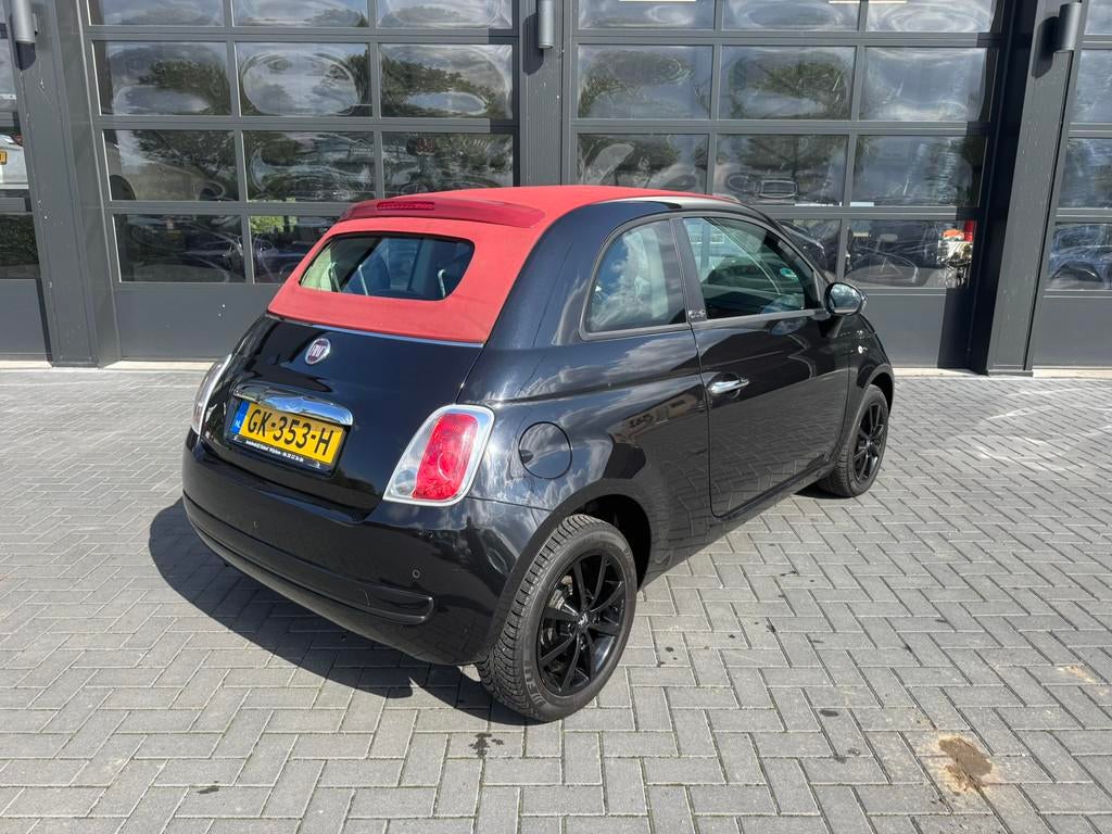 Fiat 500C 1.2 Airco (bj 2013), 21 km/l, Gebruikt, 4 cilinders, Zwart