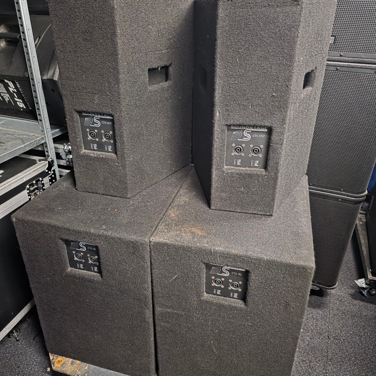 SPEAKERSET tops + subs Fane & beyma, Audio, Tv en Foto, Ophalen of Verzenden, Gebruikt, Subwoofer, Overige merken