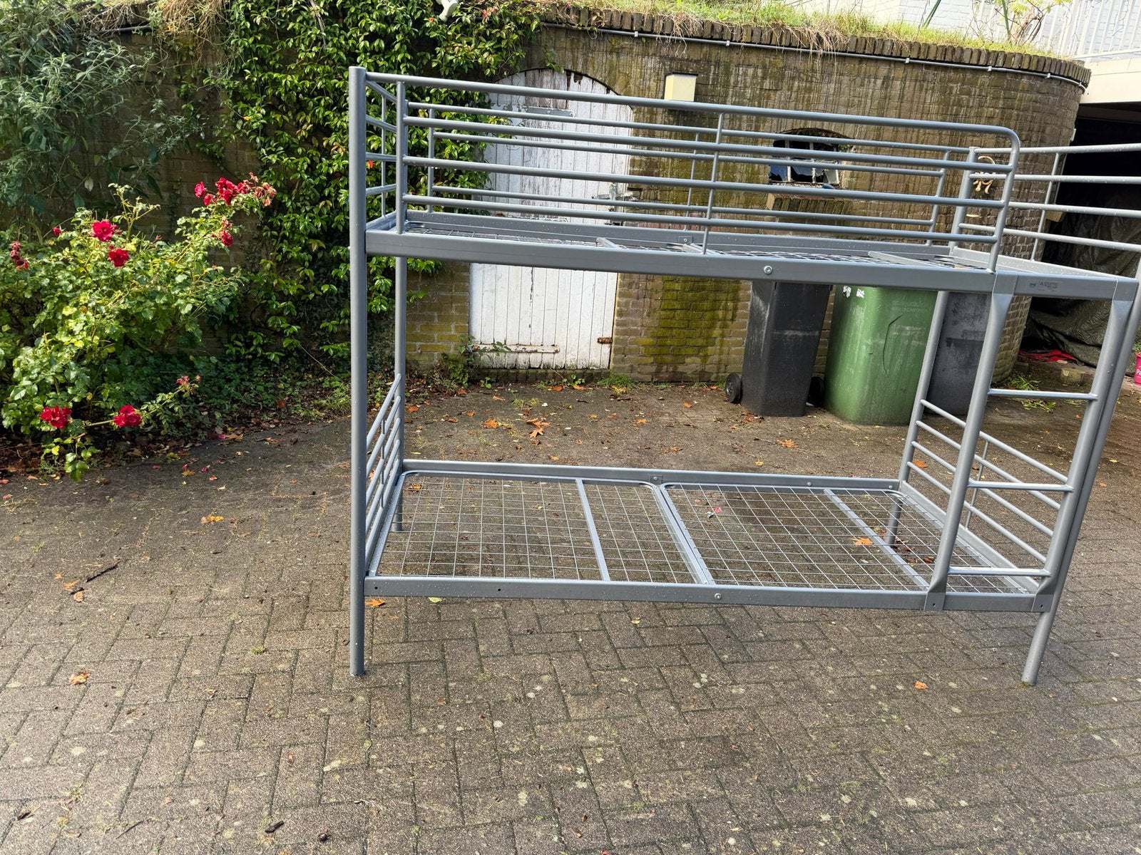 Stapelbed ikea metaal, compleet, Ophalen, 90 cm, Tweepersoons, Zo goed als nieuw