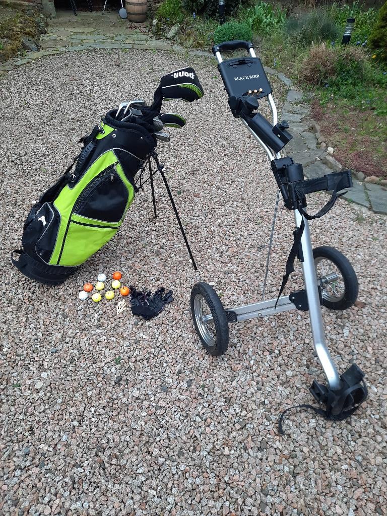 Golfset Penn met trolley, Sport en Fitness, Ophalen, Gebruikt, Set, Overige merken