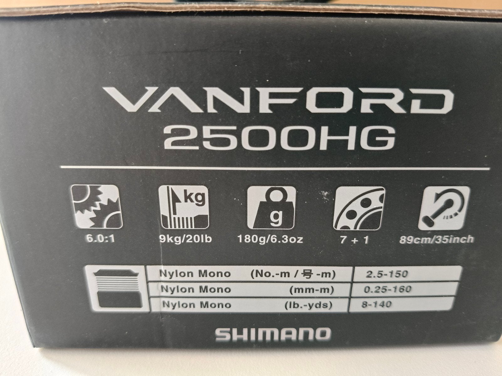 **Shimano Vanford 2500HG **, Ophalen, Zo goed als nieuw, Molen
