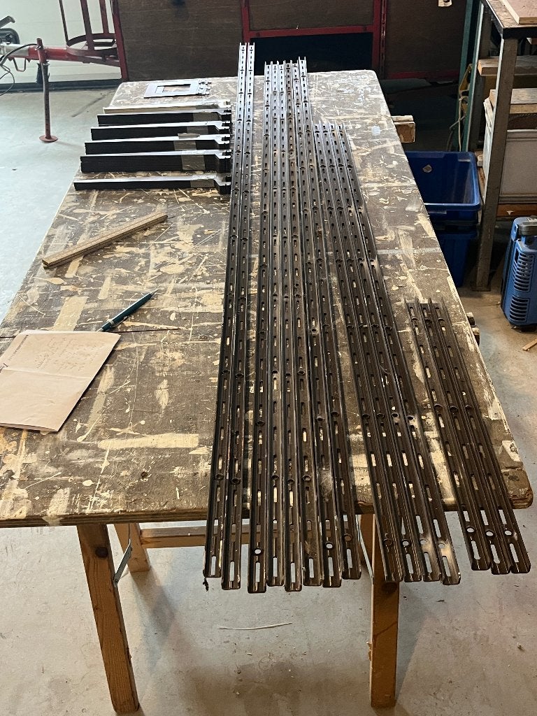 Handson rails en plankdragers, Ophalen, Zo goed als nieuw, 100 tot 250 mm