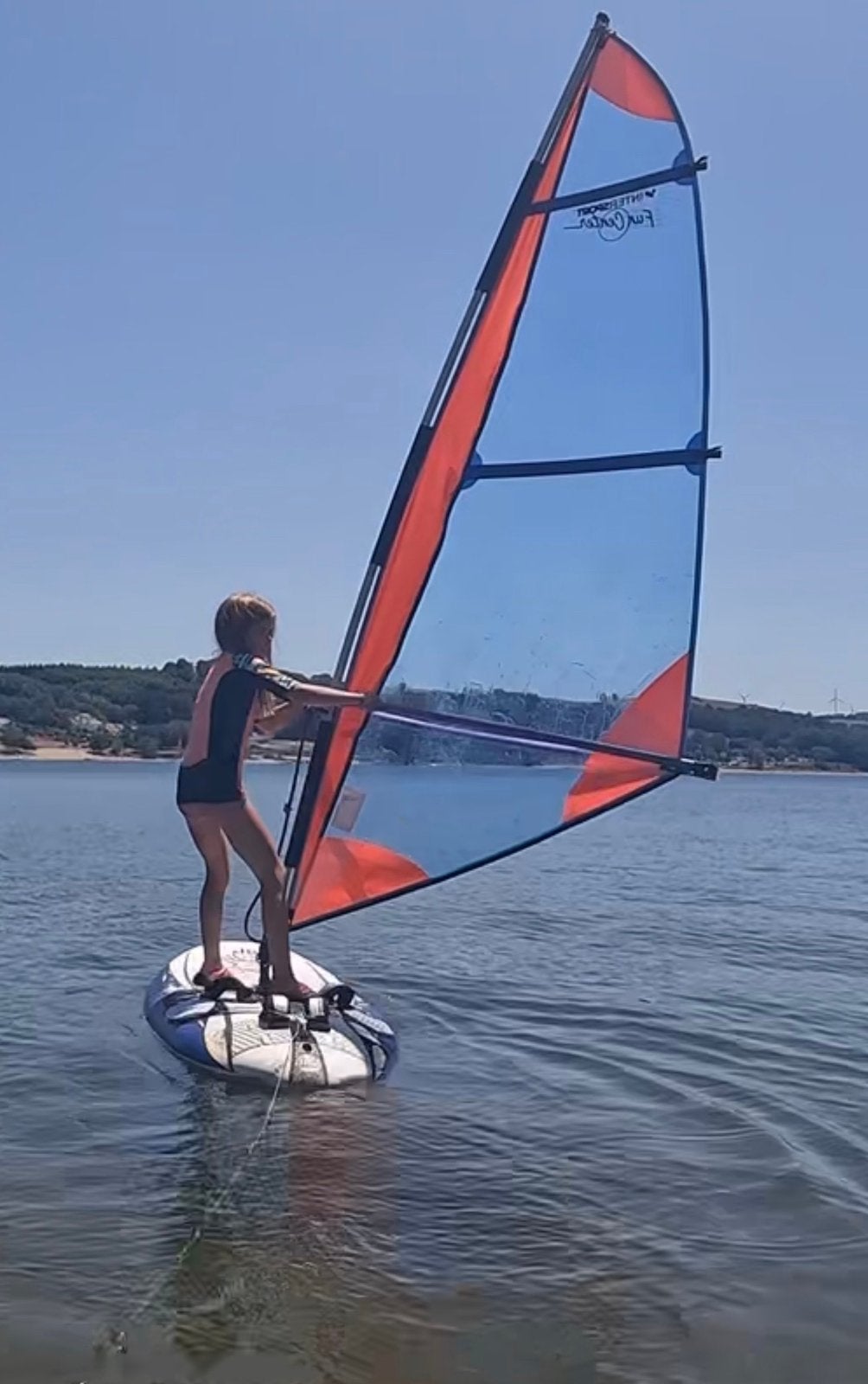 Kinderen/kids surfzeil (evt+ starboard plank) 2.5m2 + 3.6m2, Minder dan 250 cm, Minder dan 3.5 m², Ophalen of Verzenden, Zo goed als nieuw