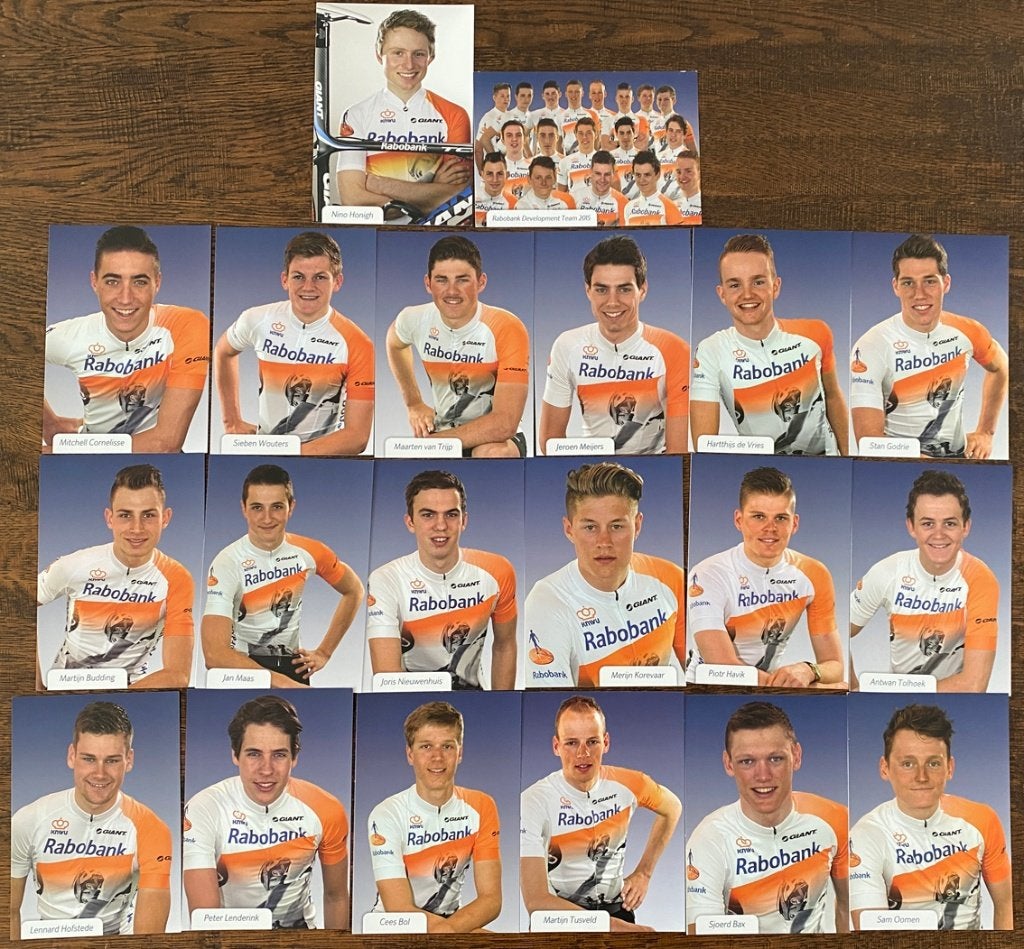 Wielrennen FOTOKAARTEN RABOBANK Development Team 2015  (20x), Ophalen of Verzenden, Nieuw, Overige typen