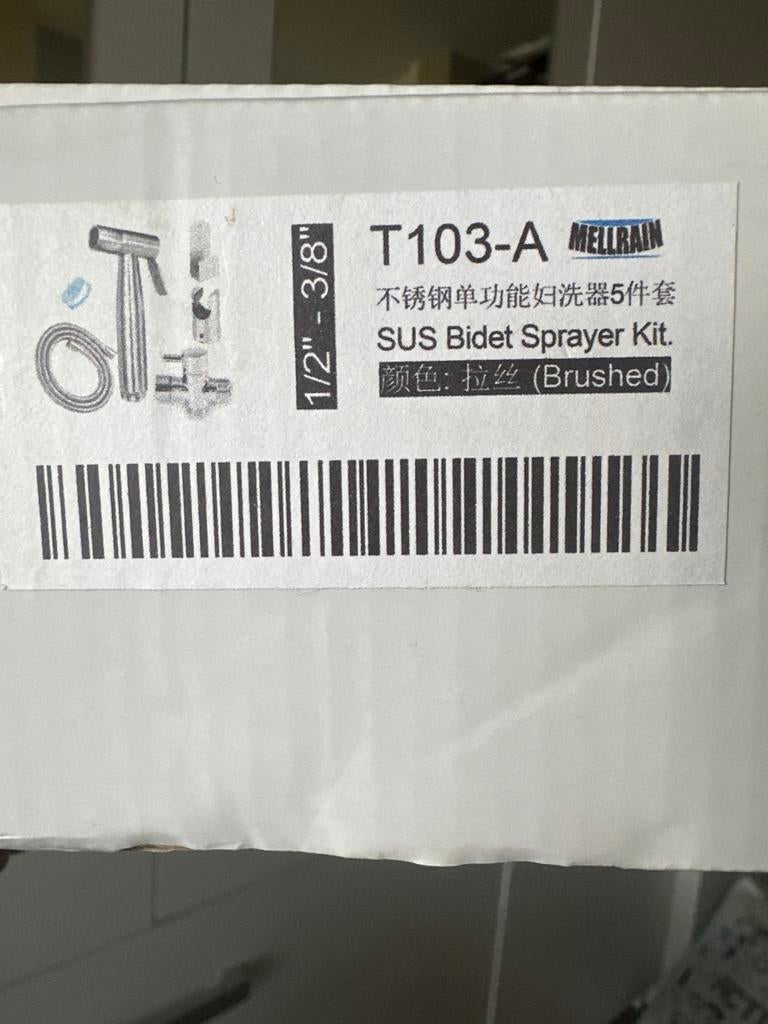 Nieuwe taharet musluğu / bidet sproeier kit, Doe-het-zelf en Verbouw, Sanitair, Ophalen of Verzenden, Nieuw, Rvs, Overige typen