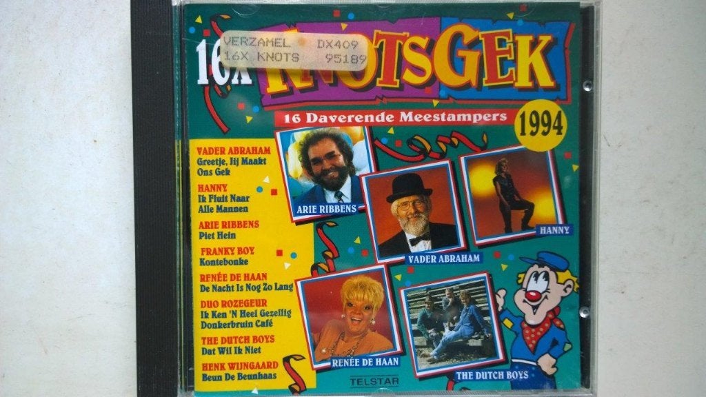 16x Knotsgek 16 Daverende Meestampers 1994, Ophalen of Verzenden, Zo goed als nieuw, Nederlandstalig