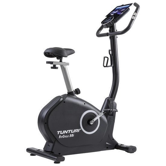 Tunturi FitCycle 50i Hometrainer ZGAN | Bluetooth, Sport en Fitness, Ophalen, Zo goed als nieuw, Metaal, Buik