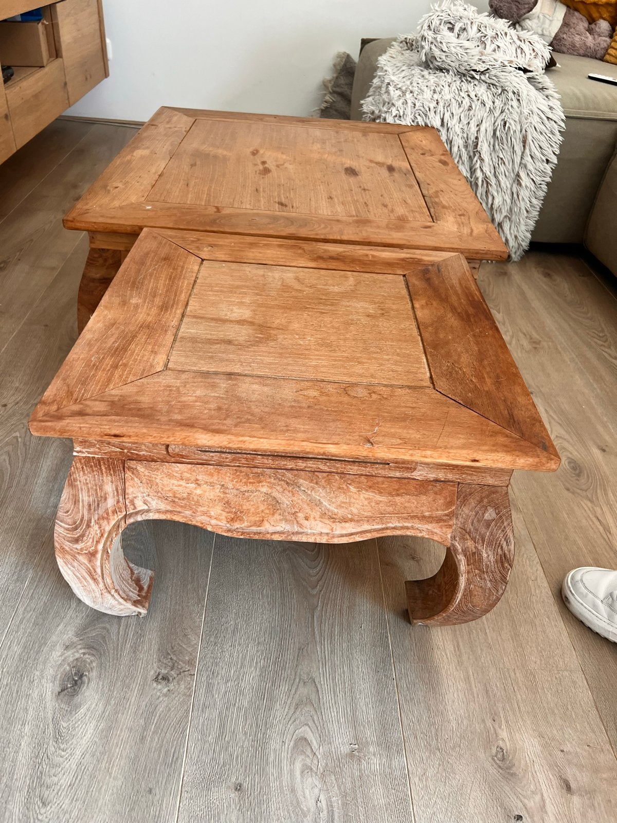 Set van 2 Opium Salontafels - 80x80 cm en 60x60 cm, Ophalen