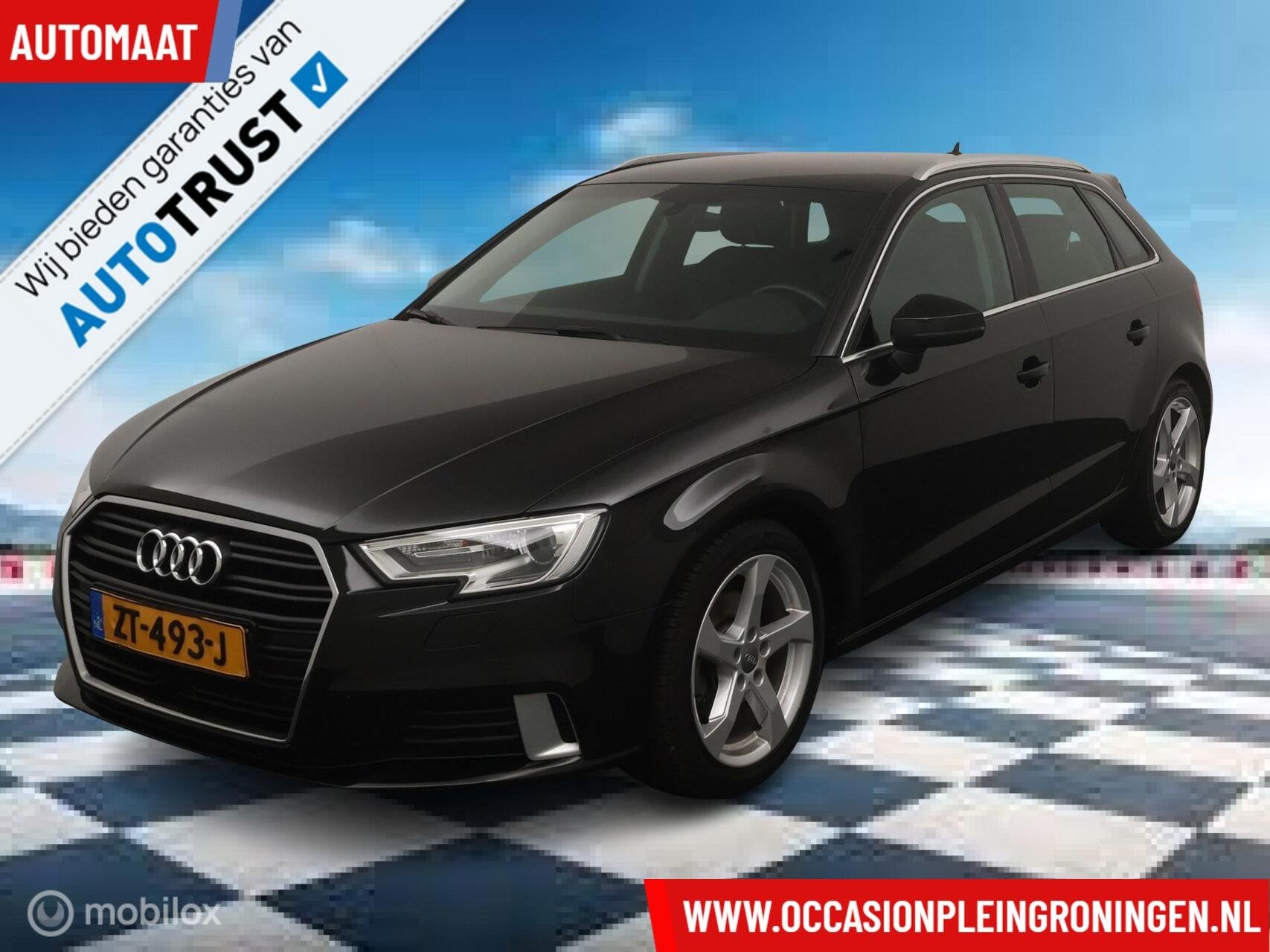 Audi A3 Sportback 1.5 TFSI Design Pro Line Plus automaat, Gebruikt, Euro 6, 150 pk, Zwart