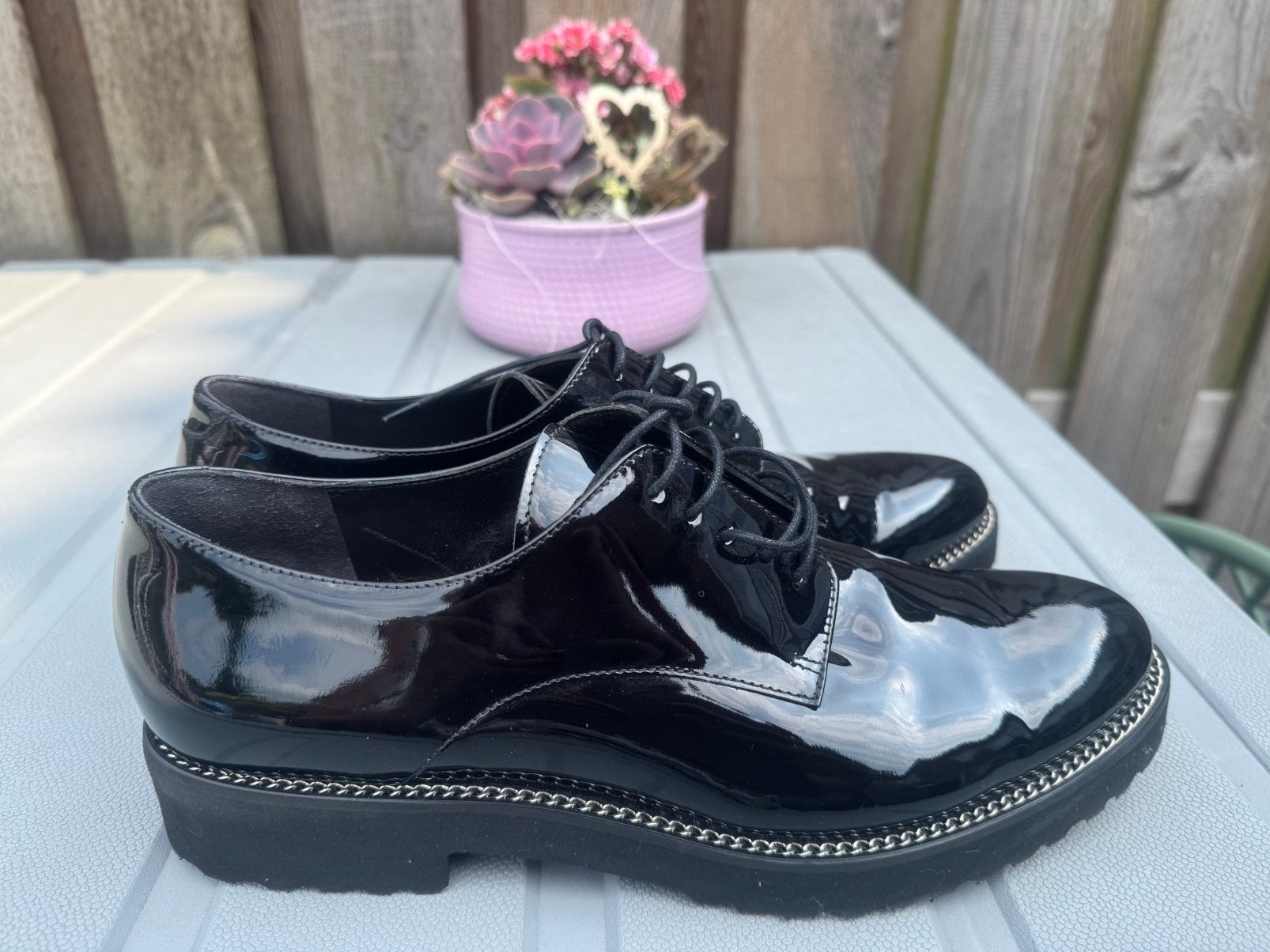 *Luca Grossi* Nieuwe zwarte lakleren schoen mt 42, Kleding | Dames, Schoenen met lage hakken, Verzenden, Zwart, Nieuw