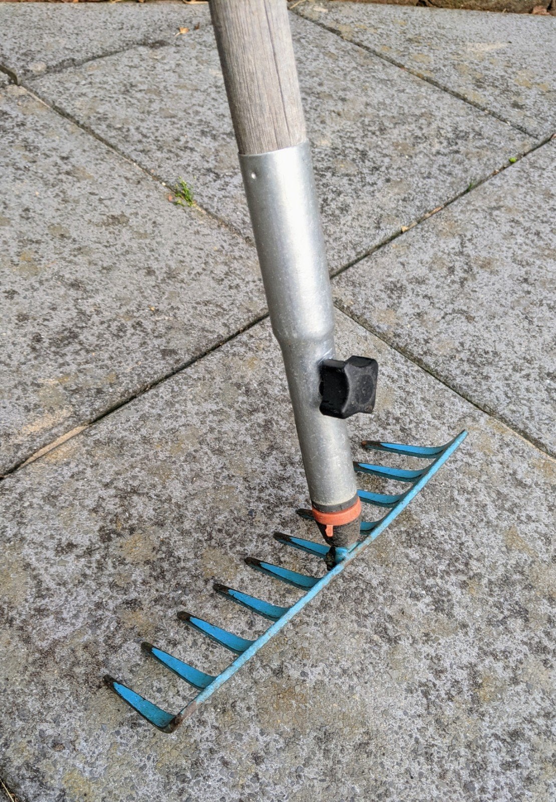 Gardena combisystem hark met steel, Ophalen, Gebruikt, Hark, Gardena