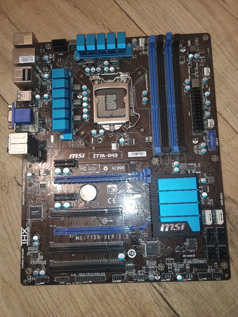 MSI Z77A-G43 moederbord, Computers en Software, Moederborden, Gebruikt, DDR3, Ophalen of Verzenden, ATX