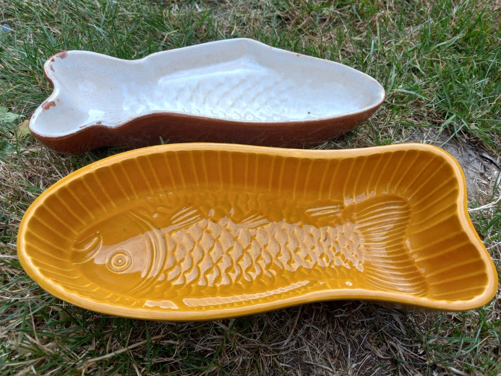 Vintage Puddingvormen in Visvorm - Set van 2, Ophalen of Verzenden