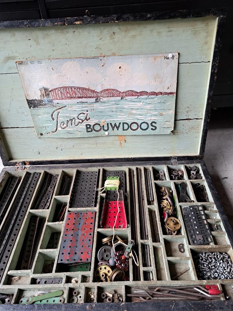 Vintage Temsi Bouwdoos No. 2 - Klassiek Constructiespeelgoed, Ophalen of Verzenden
