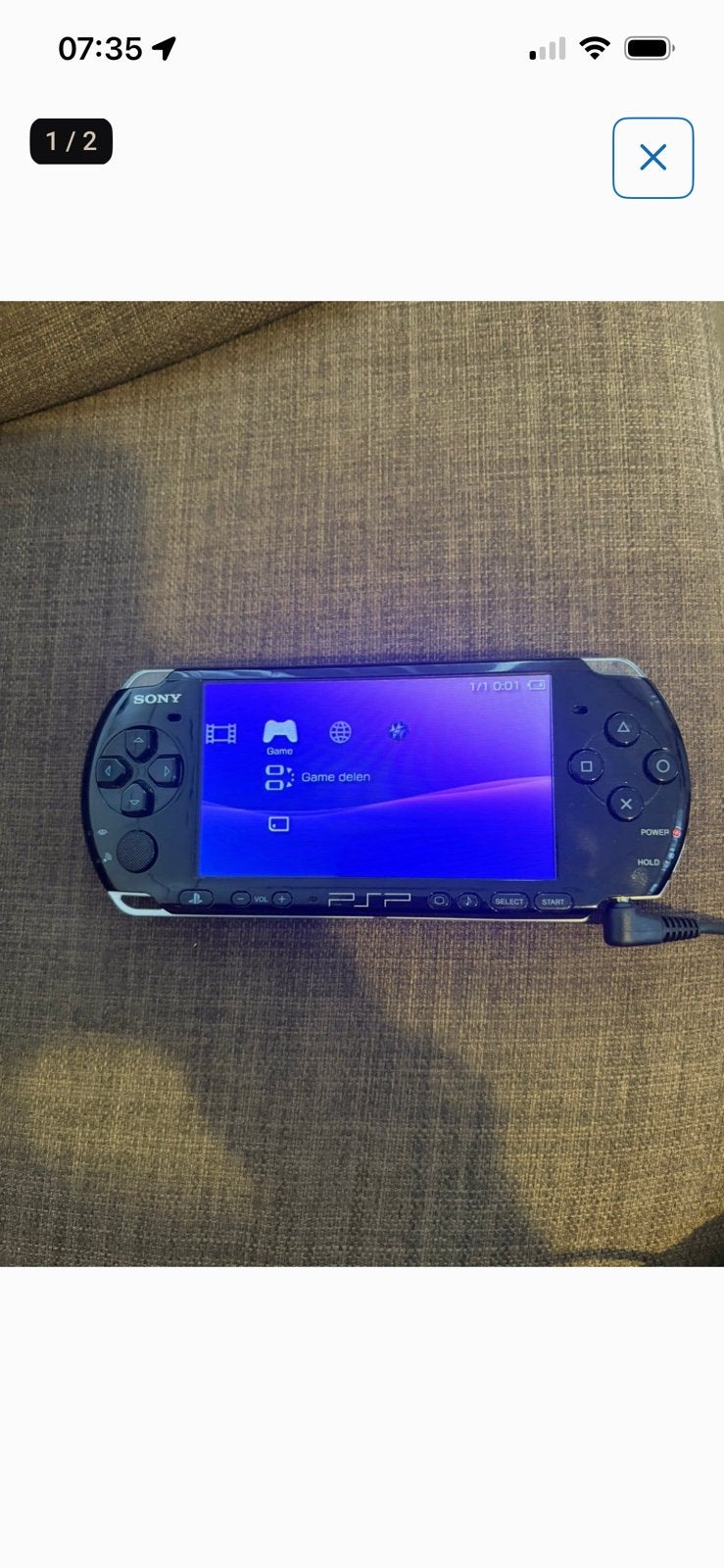 PSP 3000, Spelcomputers en Games, Ophalen of Verzenden, Zo goed als nieuw, Zwart, PSP 3000