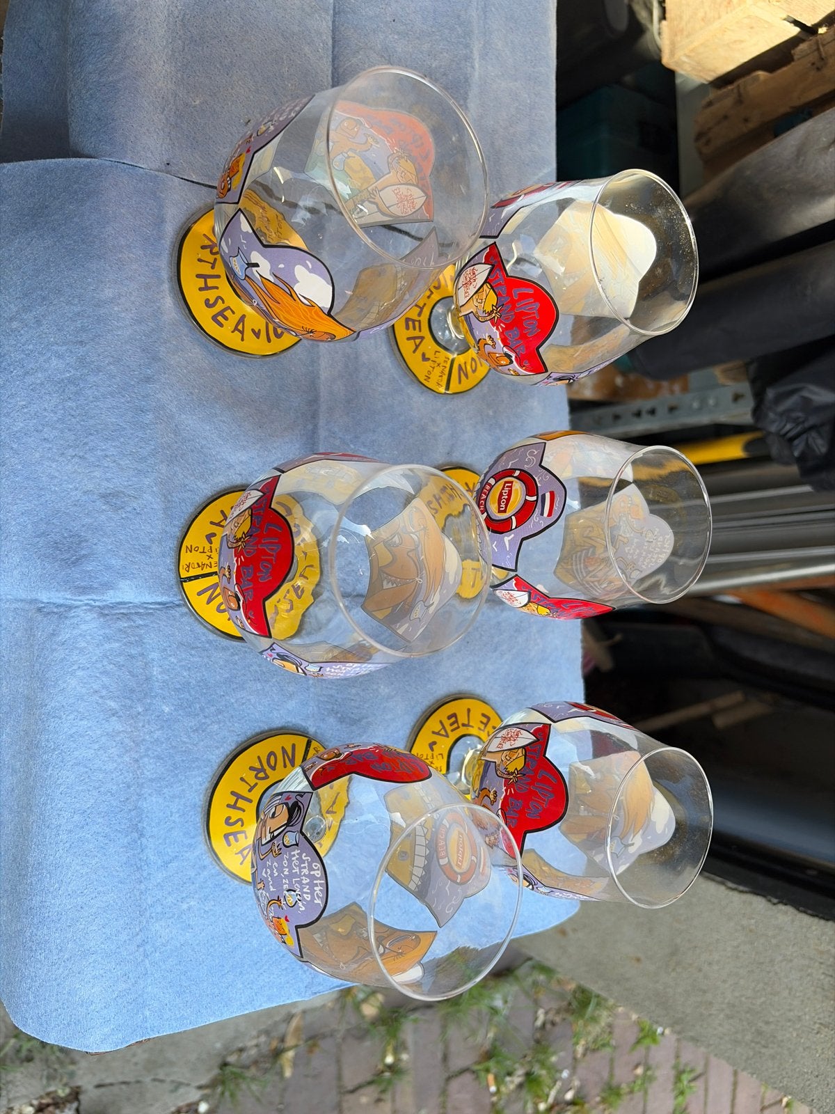 Lipton Ice Tea Glazen - Beach 2019 (6 stuks per doos), Ophalen, Glas of Glazen, Nieuw, Glas