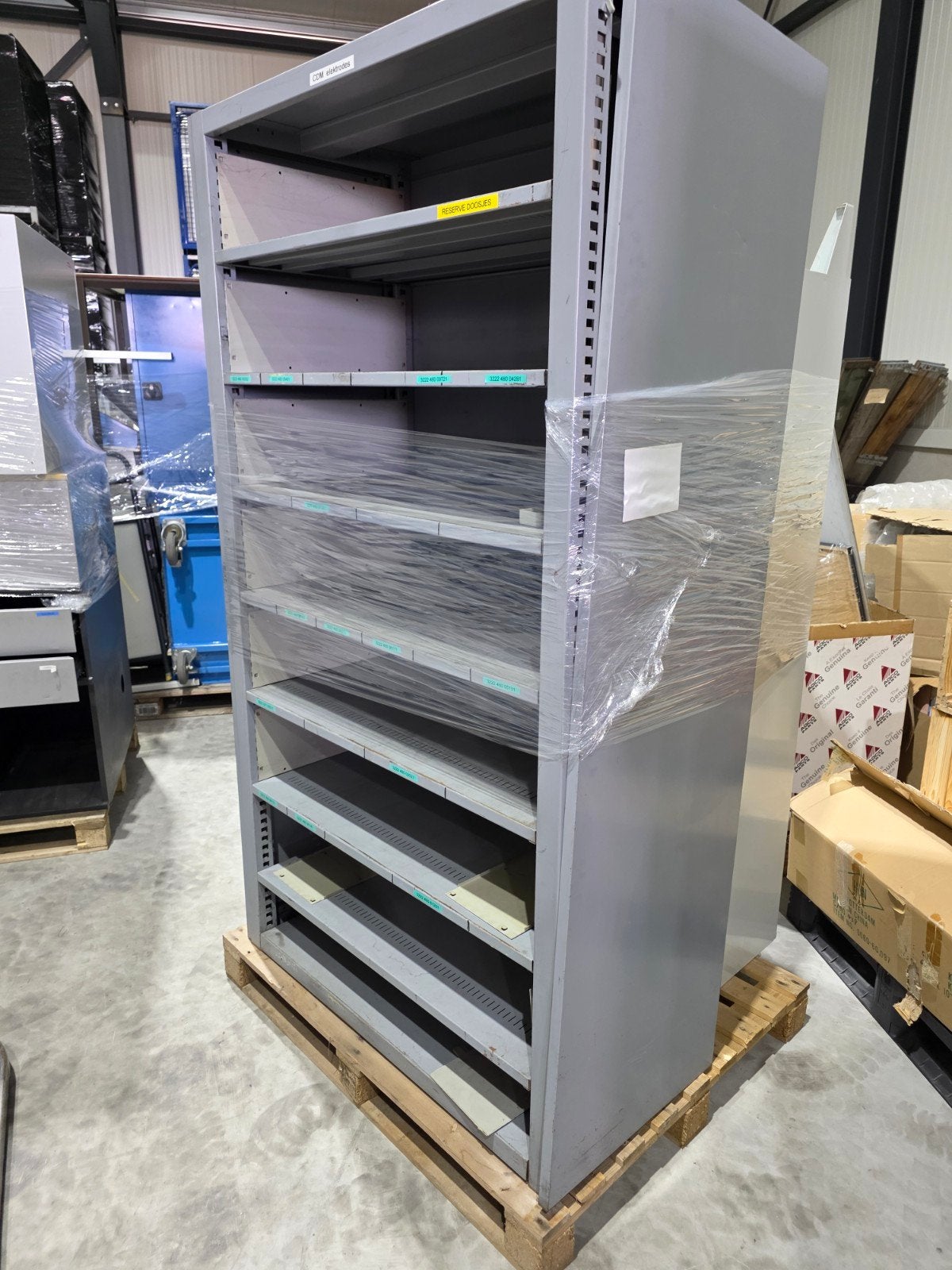 Werkplaats kast, Huis en Inrichting, Kasten | Roldeurkasten en Archiefkasten, Ophalen, Gebruikt, 100 tot 150 cm, 200 cm of meer