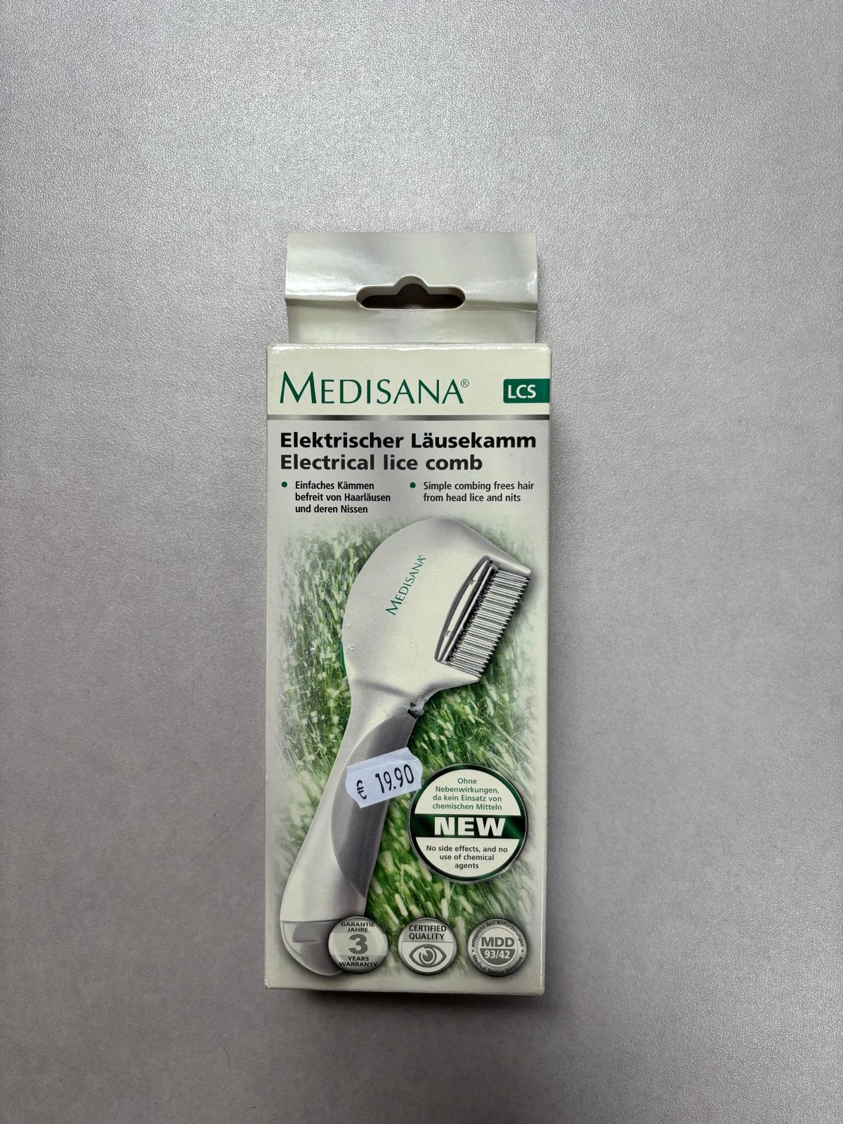 Medisana Elektrische Luizenkam - Nieuw in verpakking, Ophalen of Verzenden, Nieuw, Kam of Borstel