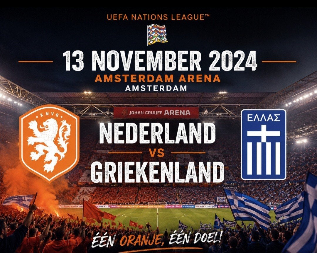 Tickets Nederland-Griekenland, Nations League., Twee personen, November