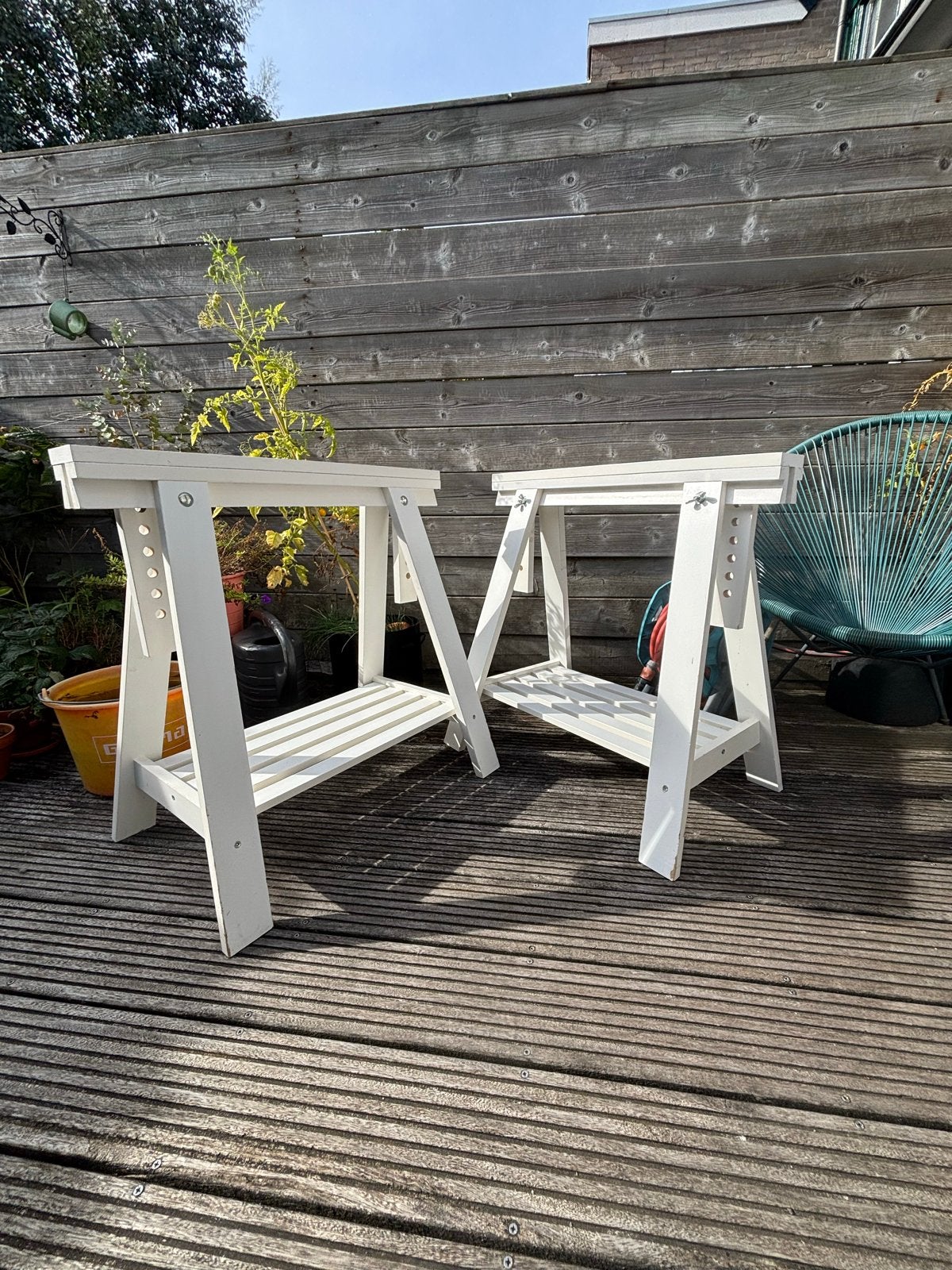 Set van 2 IKEA Mittback schragen, Ophalen, Gebruikt