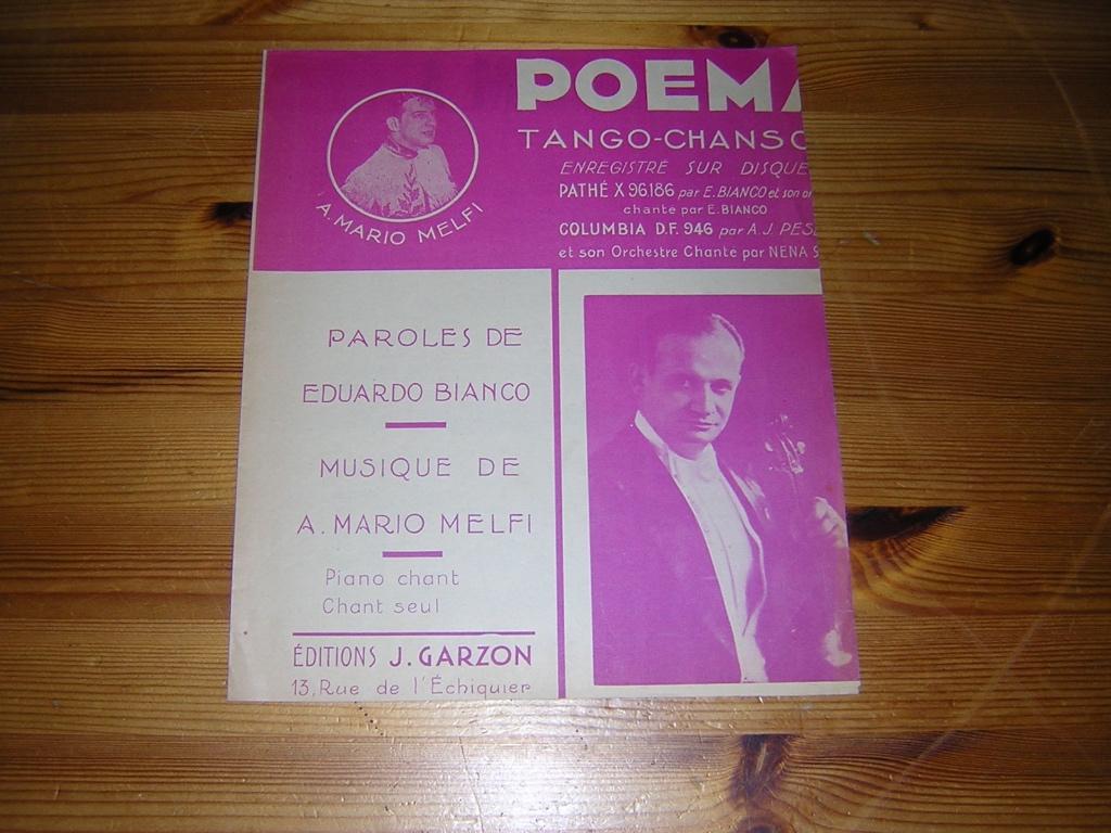 Poema - a. Mario melfi, Muziek en Instrumenten, Bladmuziek, Gebruikt, Gitaar, Ophalen of Verzenden, Artiest of Componist