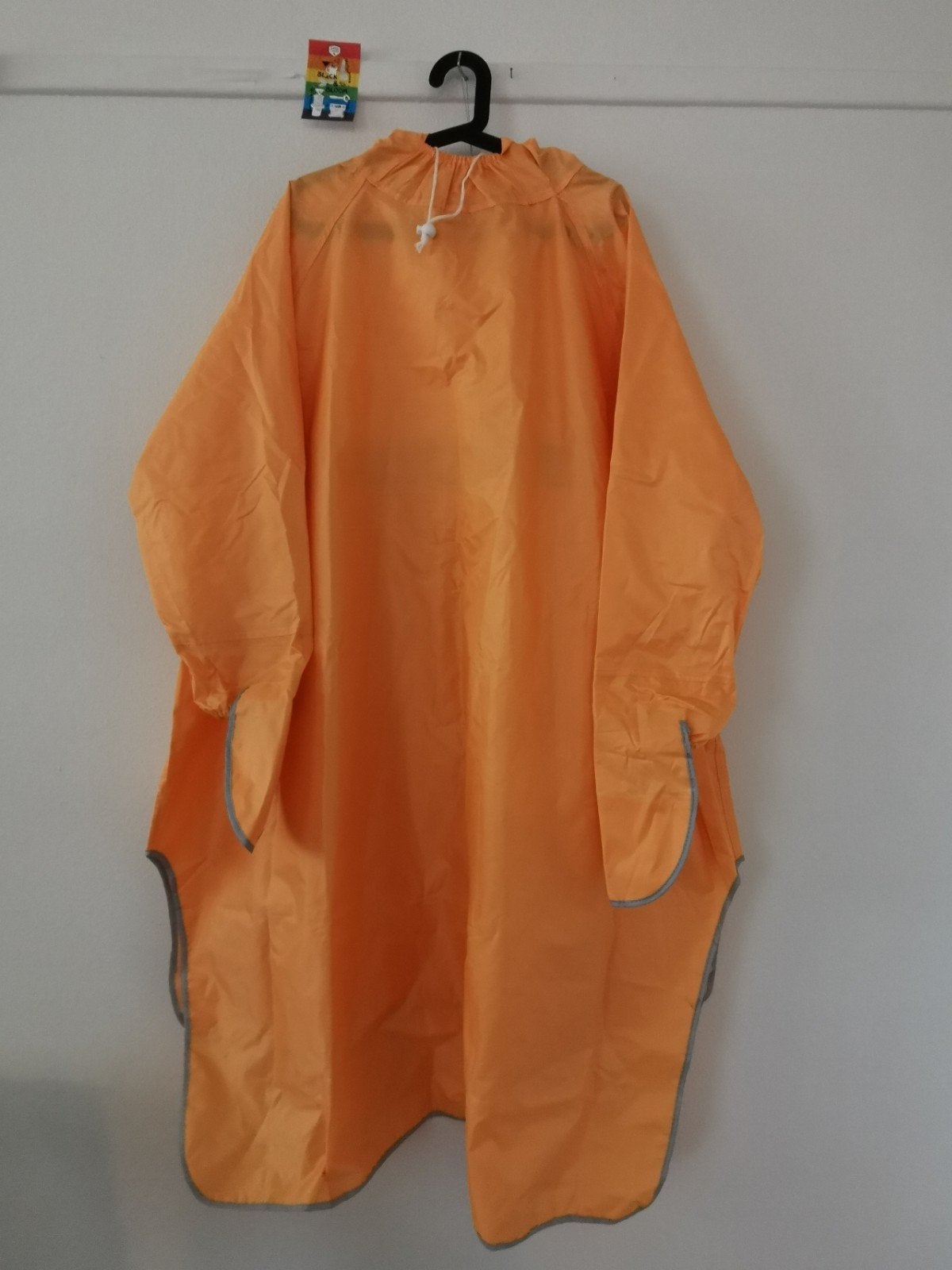 Oranje regenponcho met reflecterende streep, Ophalen of Verzenden