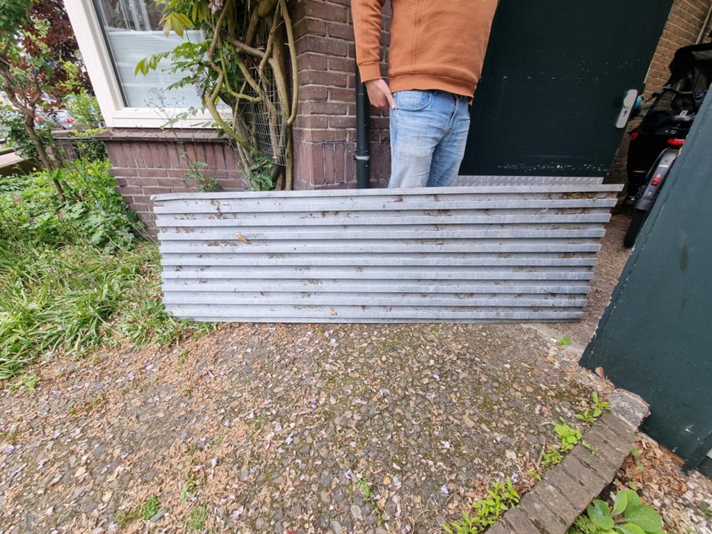 Metalen plaat gratis, Ophalen, Overige typen, Minder dan 2 meter
