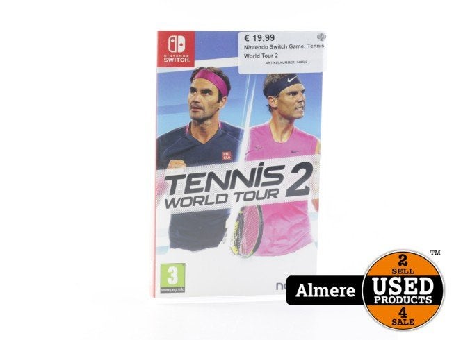 Nintendo Switch Game: Tennis World Tour 2, Nintendo, Zo goed als nieuw, Support@nintendo.com, 11-1 Hokotate-cho, Kamitoba, Minami-ku
Kyoto 601-8501
Japan