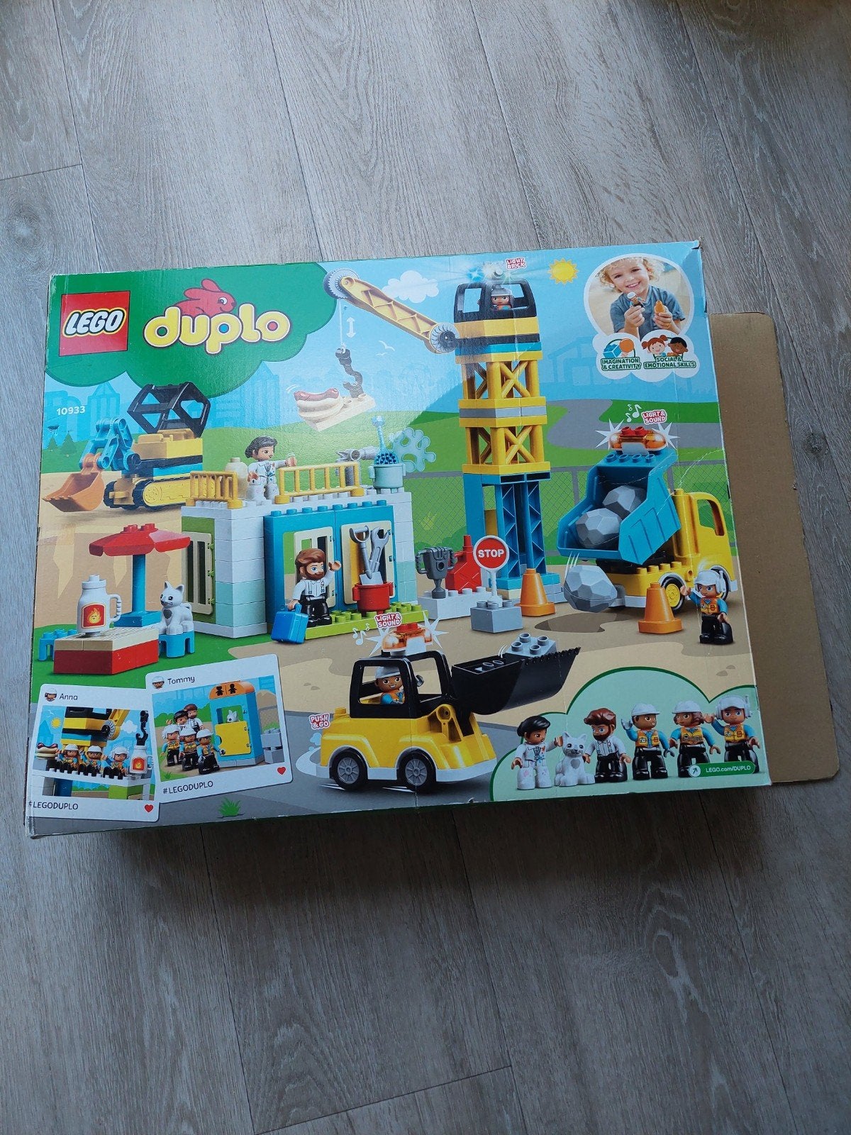 Lego Duplo Torenkraan en Bouwkraan (10933), Ophalen, Zo goed als nieuw, Duplo