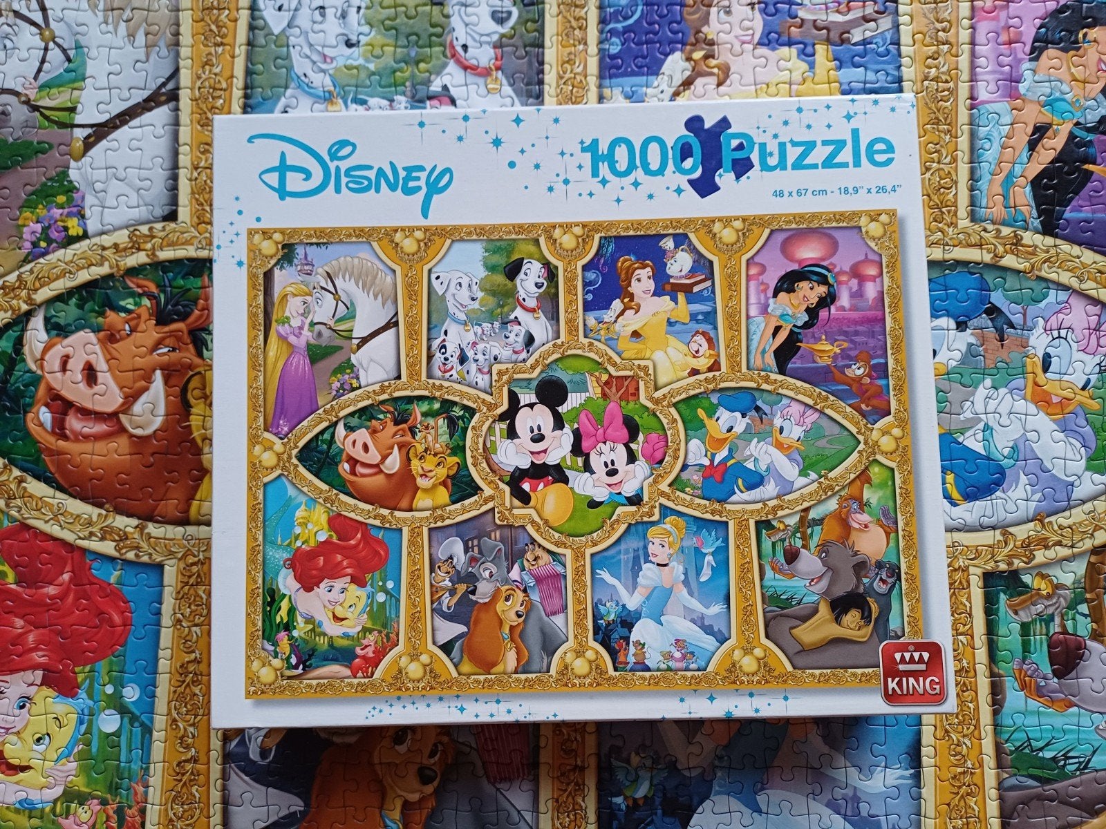 Puzzel 1000 stukjes Disney figuren, Ophalen of Verzenden, 500 t/m 1500 stukjes, Zo goed als nieuw, Legpuzzel