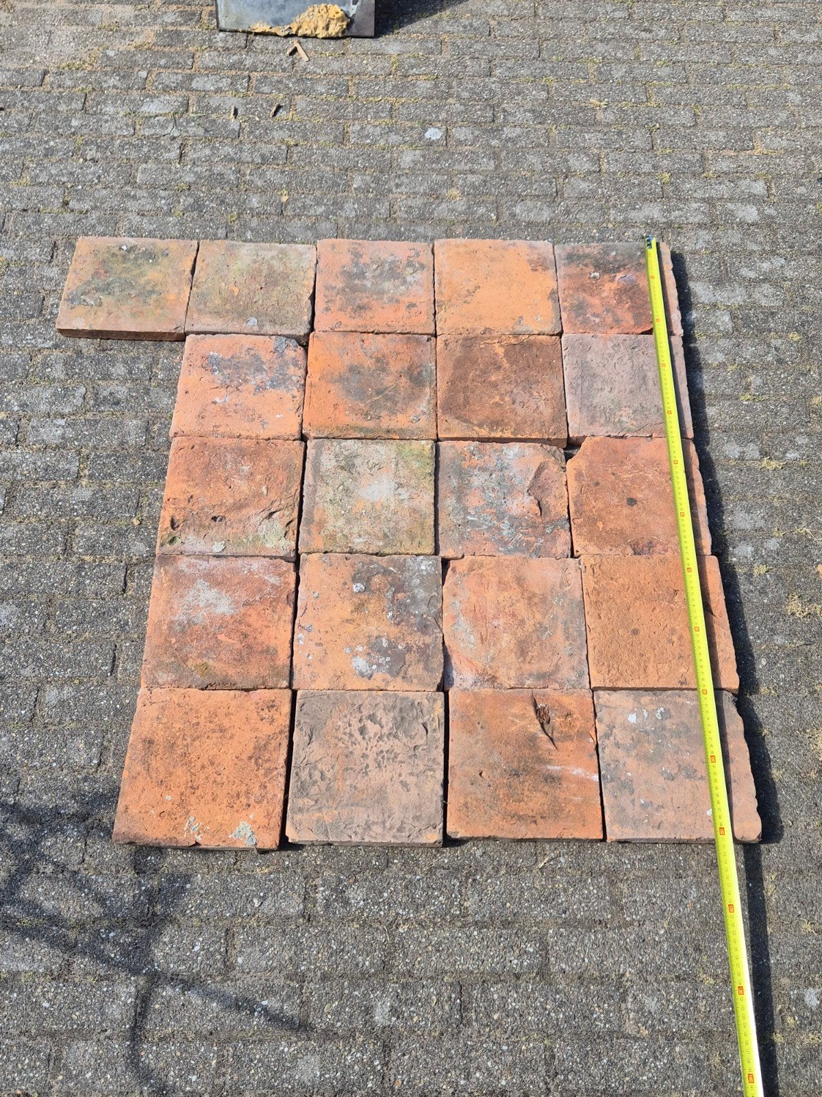 Oude terracotta vloertegels  / estrikken, Ophalen, Overige materialen, Gebruikt, 20 tot 40 cm