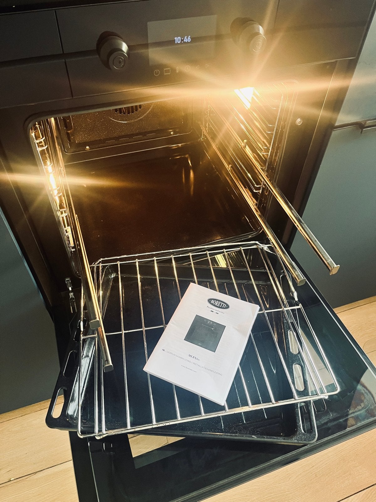 Boretti Milano Oven 60 cm - RVS - Inbouw - Uitstekende Staat, Oven, Hete lucht, 60 cm of meer, Ophalen of Verzenden
